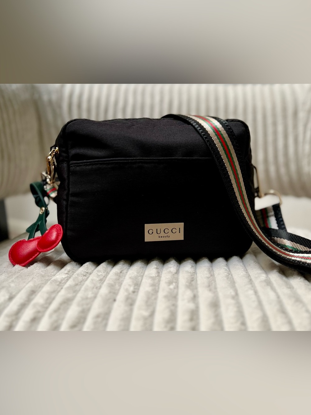 Gucci Upcycled Black Beauty to Crossbody Bag with Crossbody Shoulder Strap